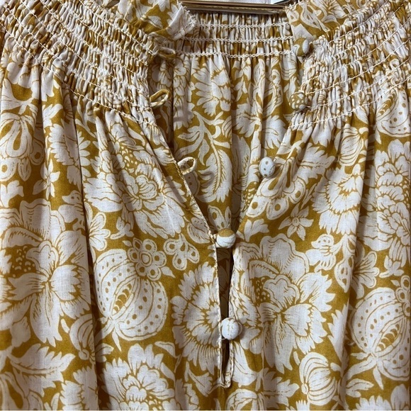 Christy Lynn | NWT Susie Dress Sunflower Popover Mini Dress Smocked Boho Size M - Picture 6 of 14